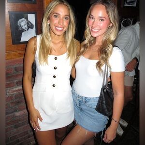 AMANDA UPRICHARD WHITE KYA ROMPER